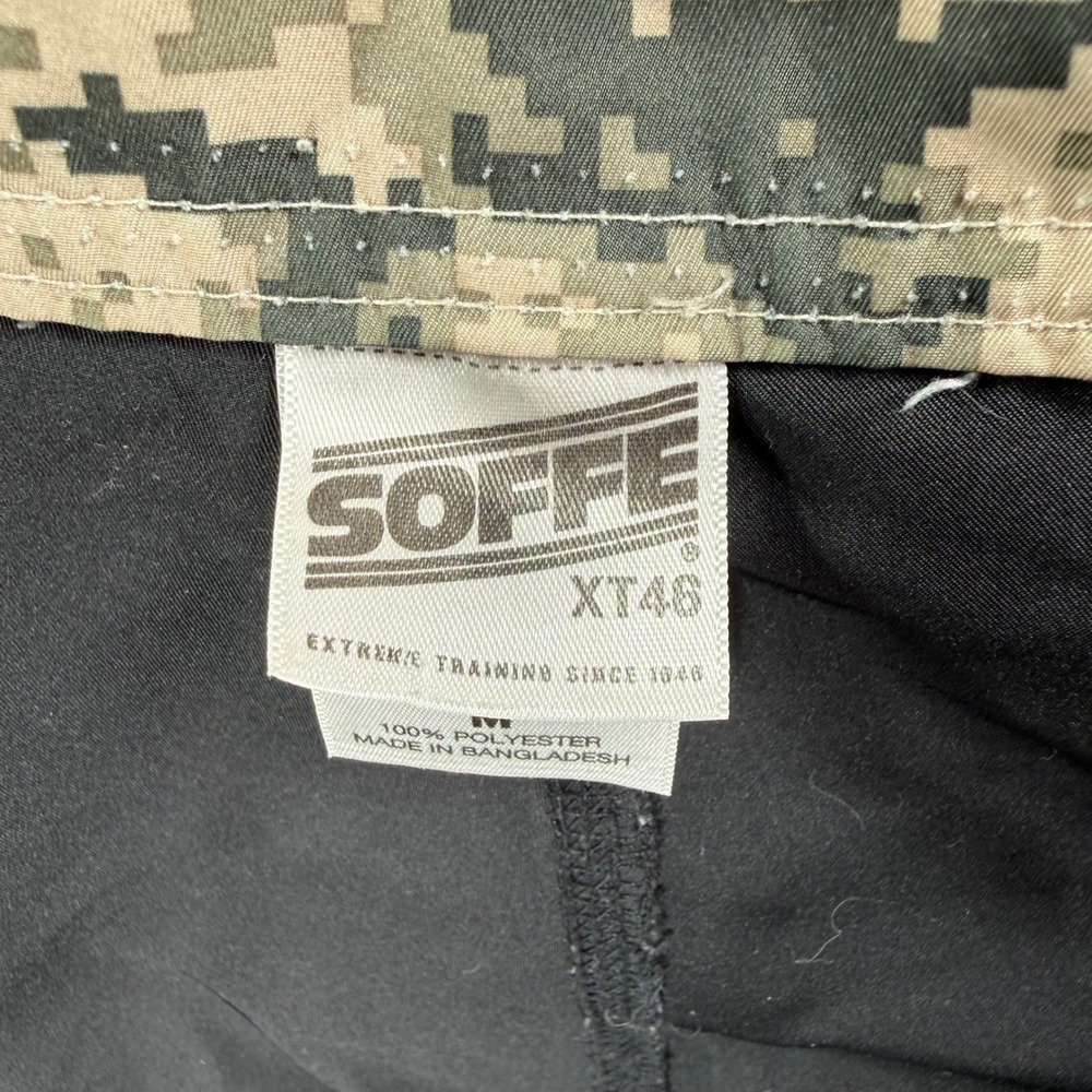 Soffe XT46 Mens Medium Training Shorts Black Digital Camo MMA Gym Combat - Picture 9 of 16